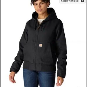 Carhartt Black Full-Zip Hooded Jacket